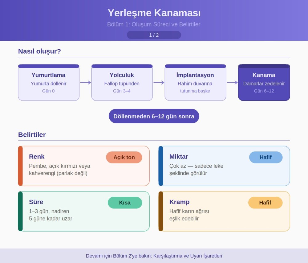 yerleşme kanaması nedir nasil olur